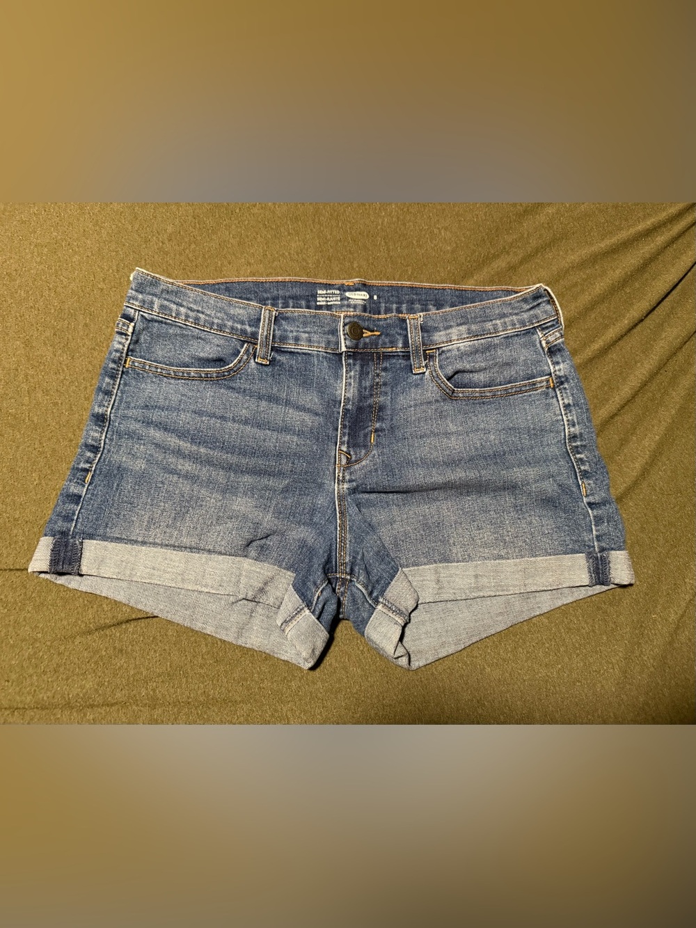 Old Navy Semi-Fitted Dark Blue Denim Shorts